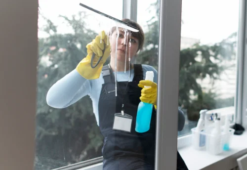 Nettoyage de vitres intérieures et extérieures à Vieux-Manoir